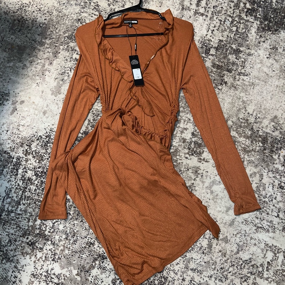 NWT Fashion Nova Lizzie Ribbed Midi Dress